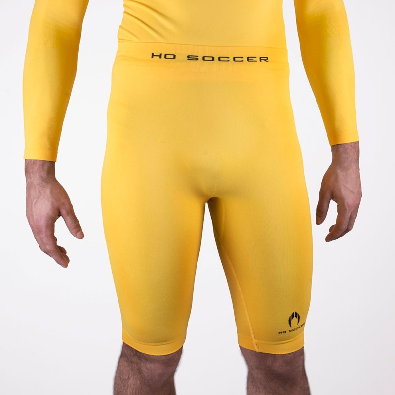 Ho soccer Malla térmica corta amarilla senior