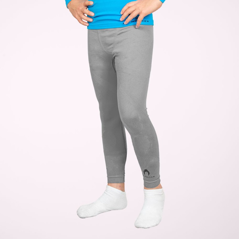 Ho soccer Malla térmica larga gris niño