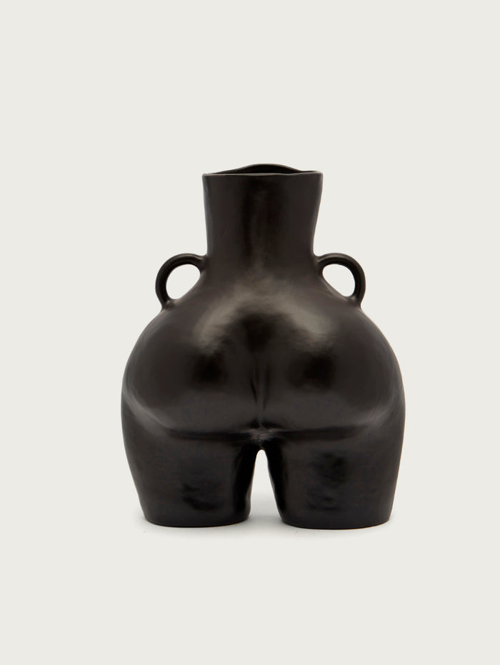 Hoff Jarrón Love Handles Vase Black By HOFF