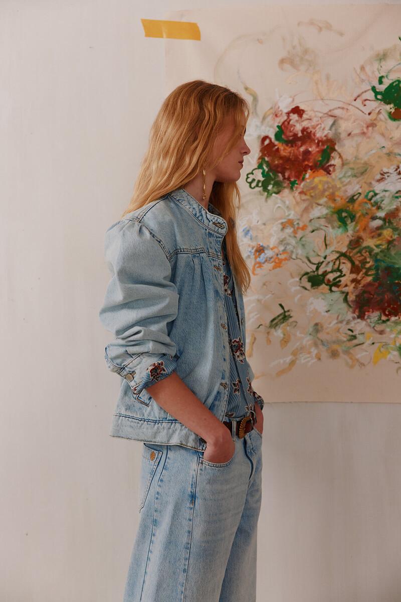 Hoss Intropia Blanca. Chaqueta Bomber Denim | Kimonos Y Chaquetas De Mujer | Hoss Intropia