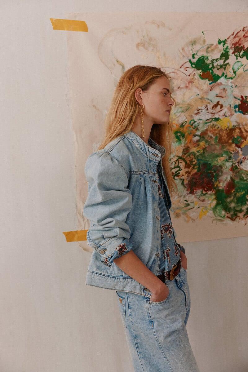 Hoss Intropia Blanca. Chaqueta Bomber Denim | Kimonos Y Chaquetas De Mujer | Hoss Intropia