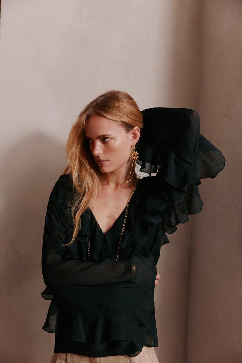 Hoss intropia Carina. Blusa volantes. | Blusas y camisas de mujer | Hoss Intropia