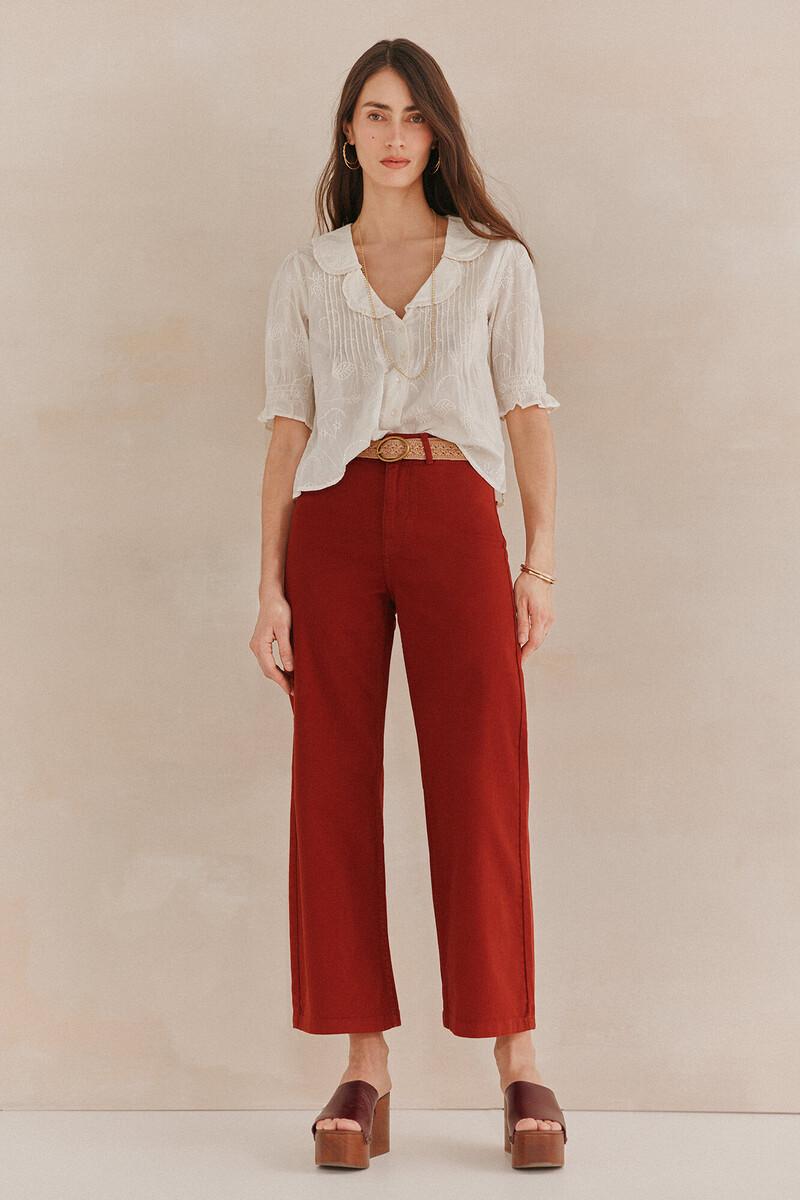 Hoss Intropia Carmela. Camisa Bordada Solapas | Blusas Y Camisas De Mujer | Hoss Intropia