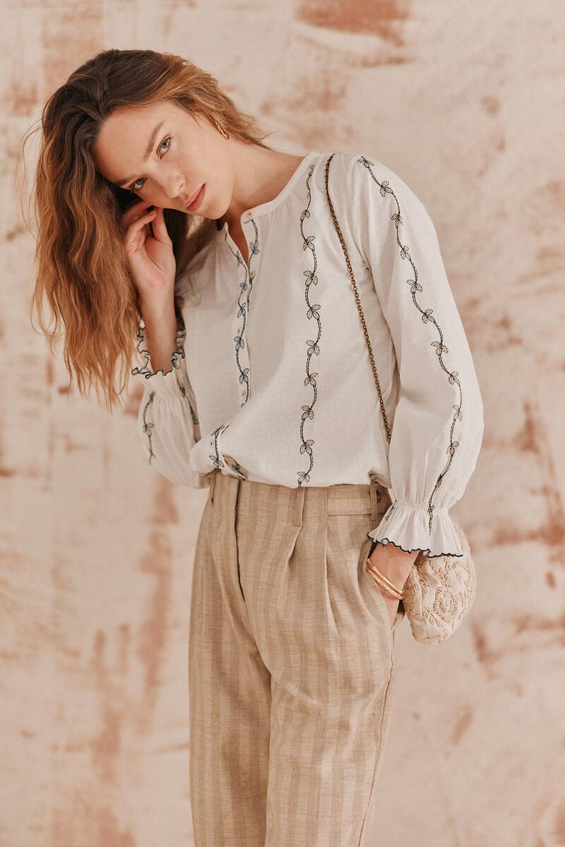 Hoss Intropia Carmen. Blusa Bordada. | Blusas Y Camisas De Mujer | Hoss Intropia