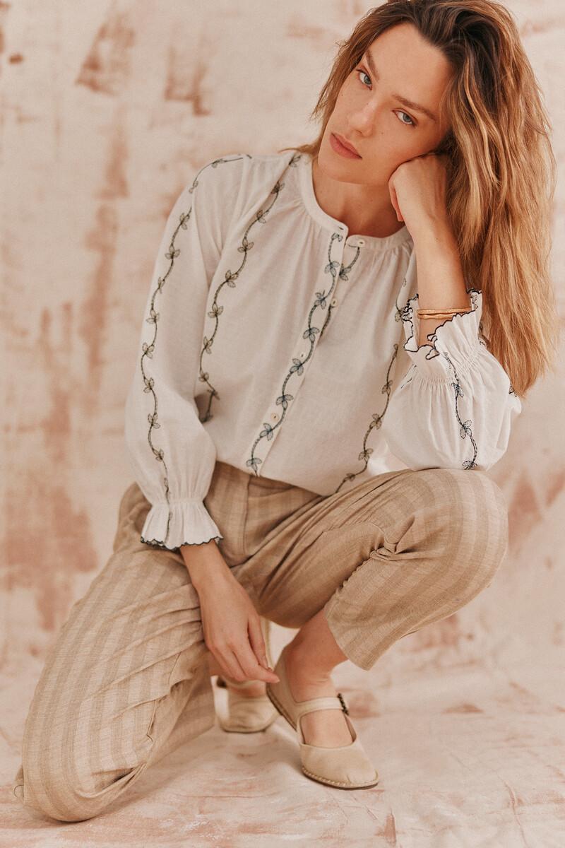 Hoss intropia Carmen. Blusa bordada. | Blusas y camisas de mujer | Hoss Intropia