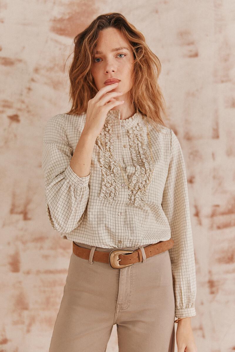 Hoss intropia Cósima. Camisa chorreras. | Blusas y camisas de mujer | Hoss Intropia