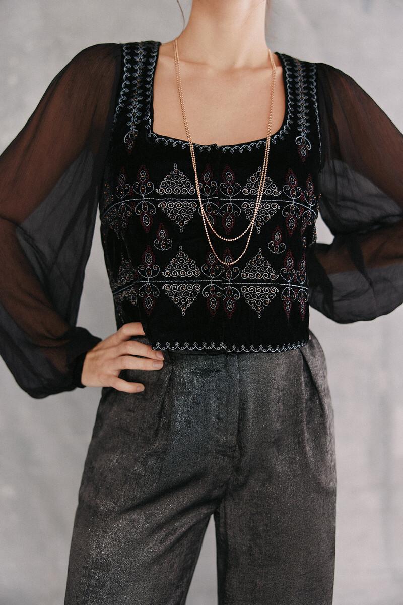 Hoss Intropia Cristina. Blusa Bordada | Blusas Y Camisas De Mujer | Hoss Intropia