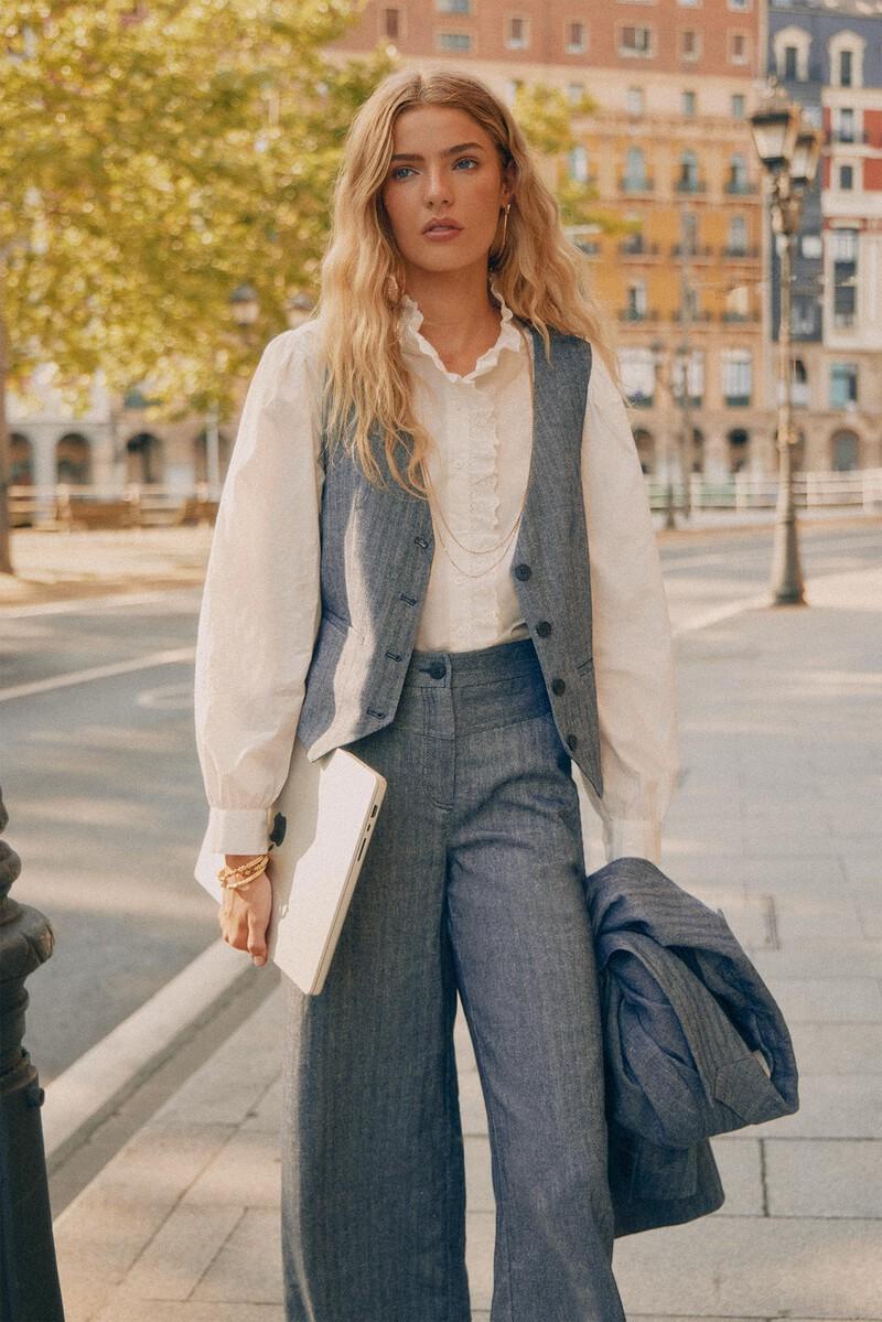 Hoss intropia Eloisa. Chaleco corto de espiga | Chalecos de mujer | Hoss Intropia