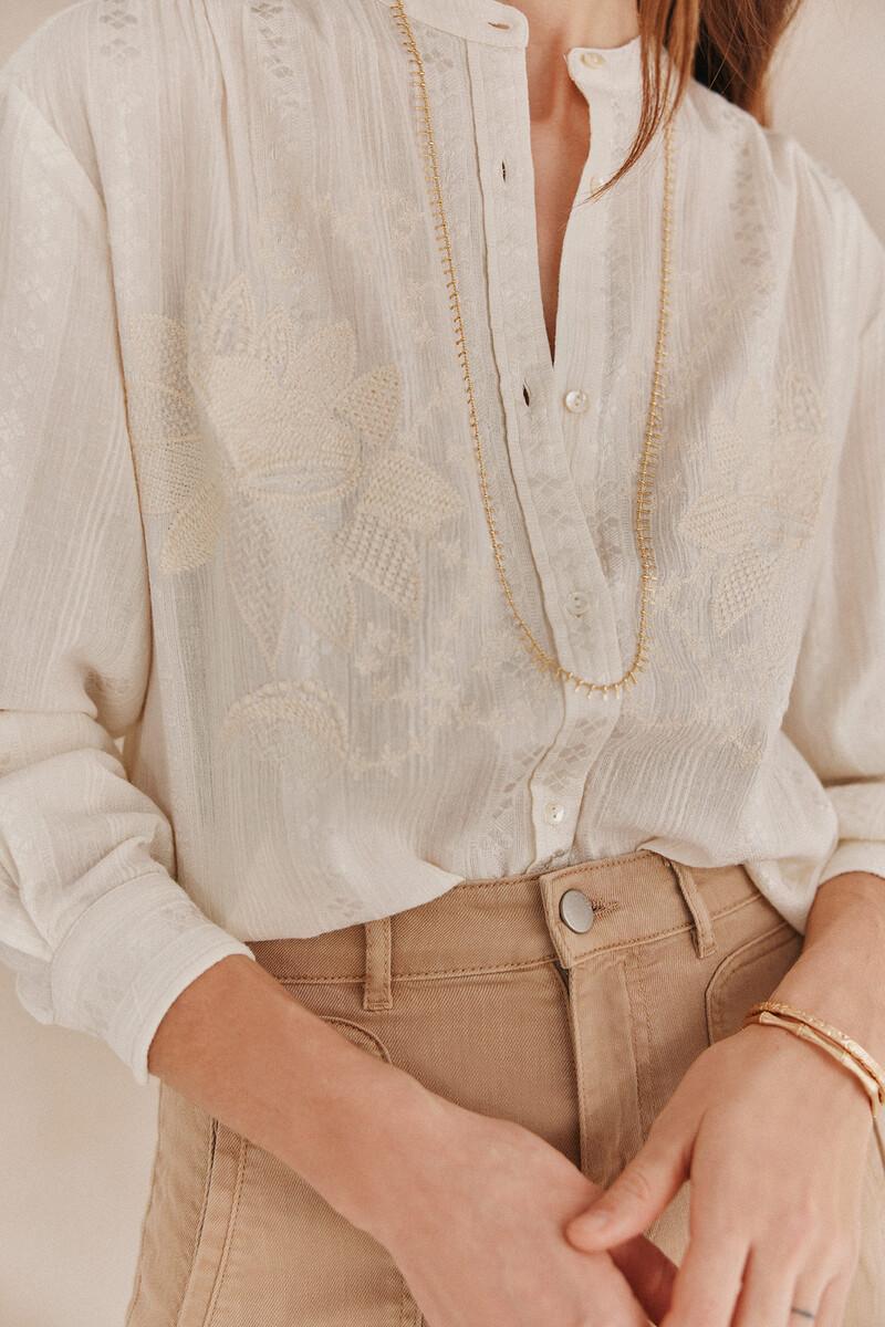 Hoss Intropia Galiana. Camisa Bordada | Blusas Y Camisas De Mujer | Hoss Intropia
