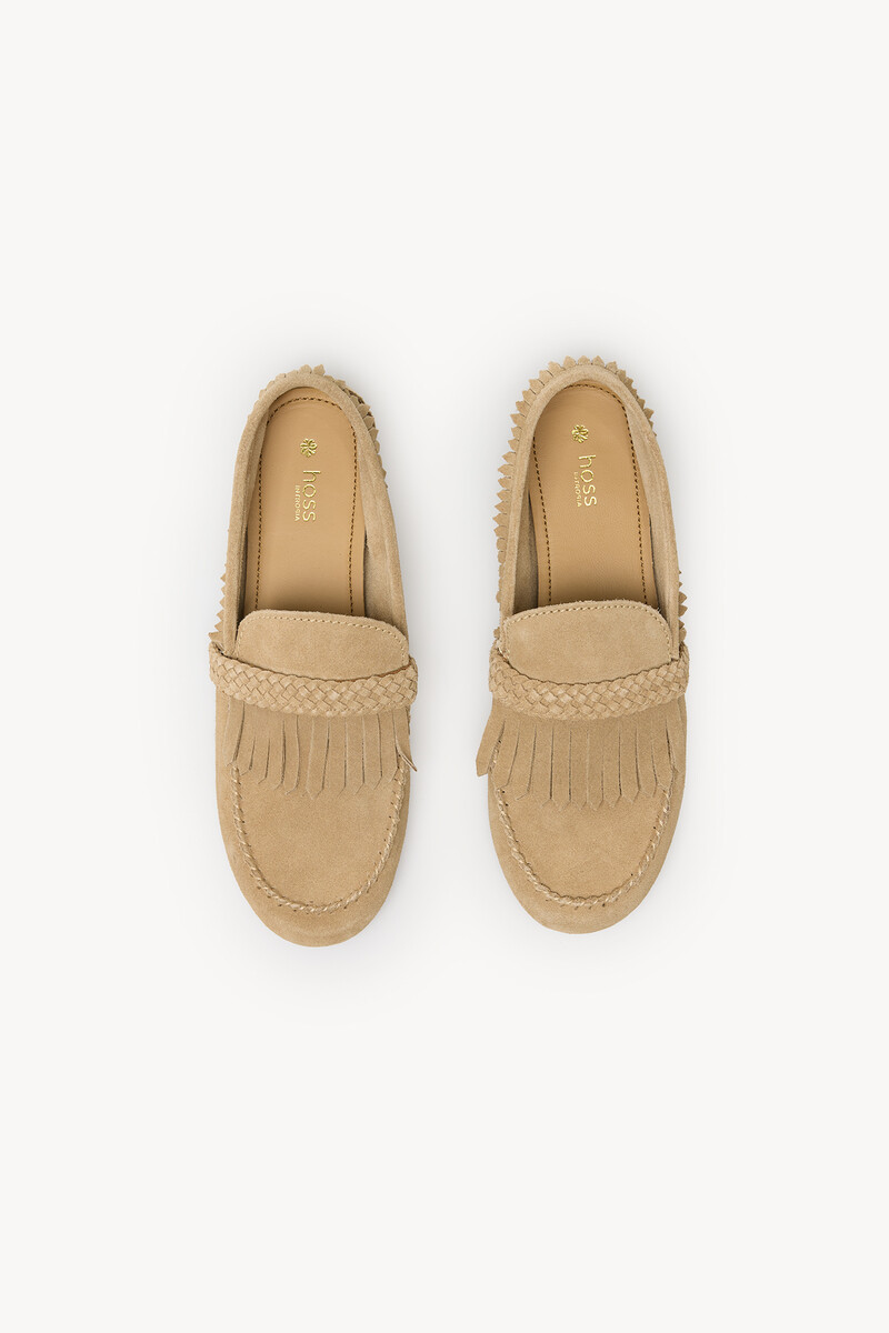 Hoss Intropia Laia. Mocasín Flecos Serraje | Zapatos De Mujer | Hoss Intropia