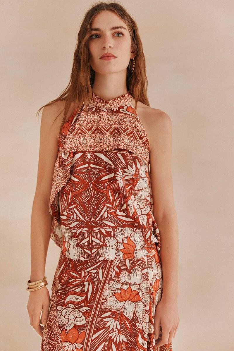 Hoss Intropia Liana. Top Estampado | Blusas Y Camisas De Mujer | Hoss Intropia