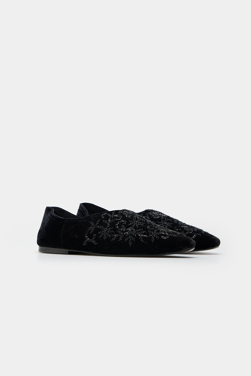 Hoss Intropia Maira. Babuchas De Terciopelo | Zapatos De Mujer | Hoss Intropia