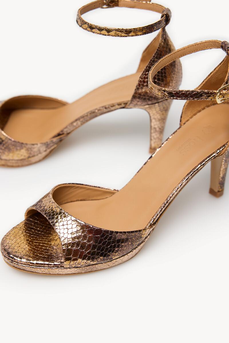 Hoss Intropia Nadia. Sandalia Tacon Efecto Serpiente | Tacones De Mujer | Hoss Intropia