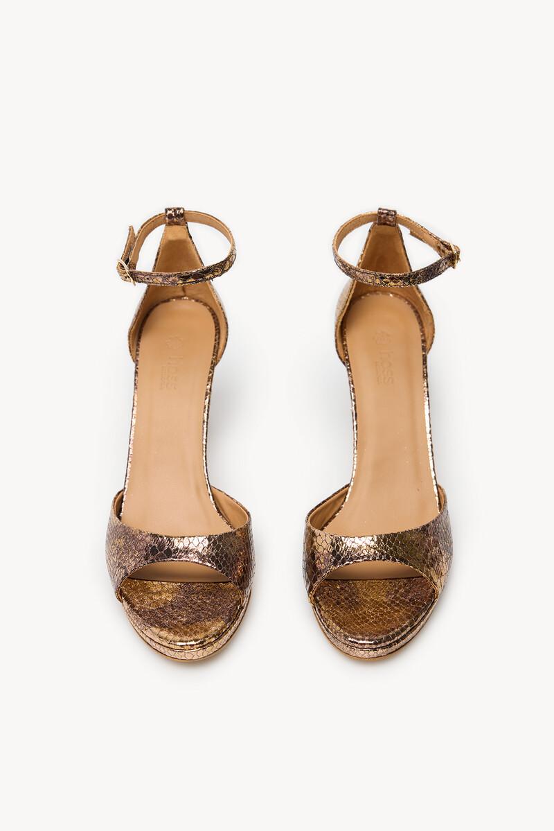 Hoss Intropia Nadia. Sandalia Tacon Efecto Serpiente | Tacones De Mujer | Hoss Intropia