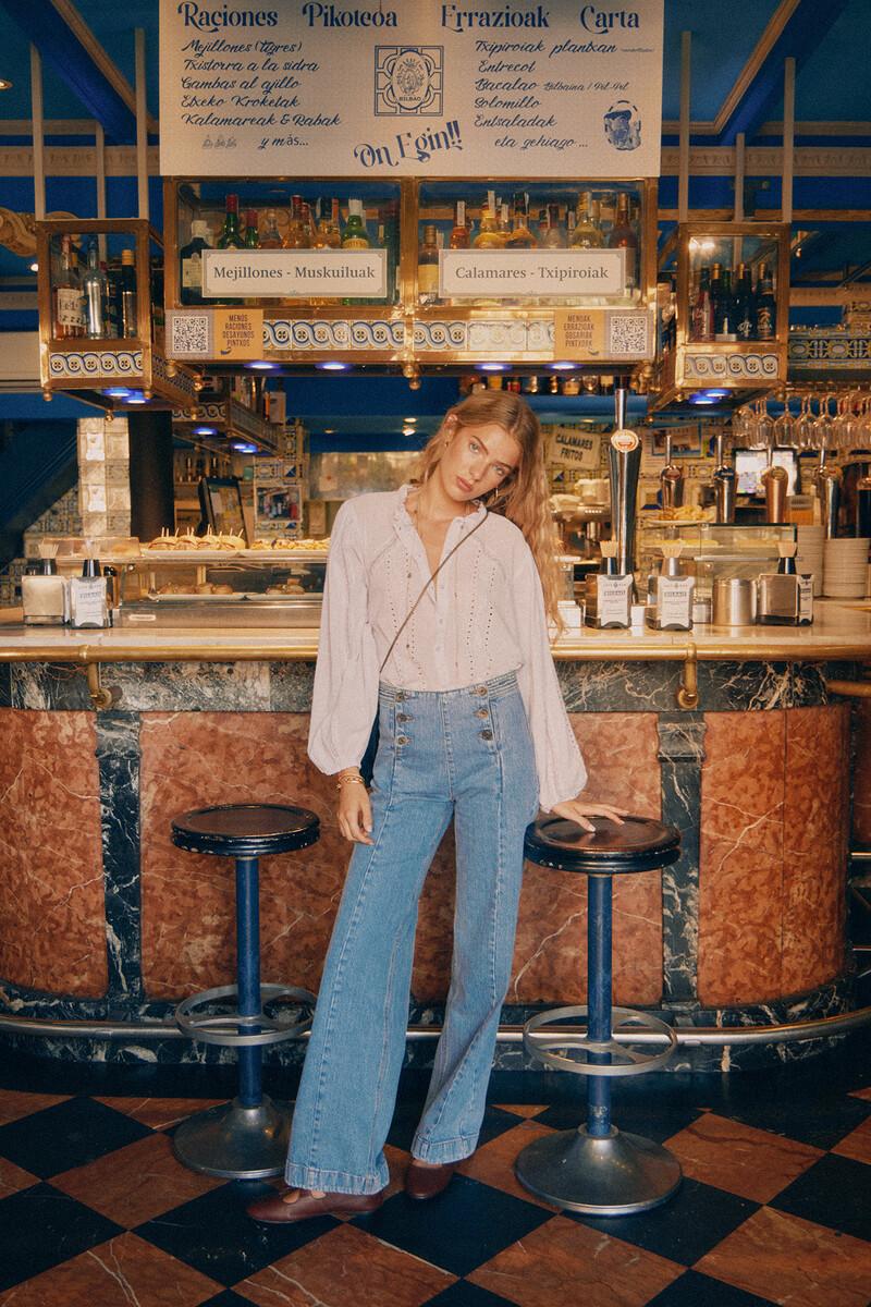 Hoss intropia Olga. Jeans amplios con botones | Jeans | Hoss Intropia