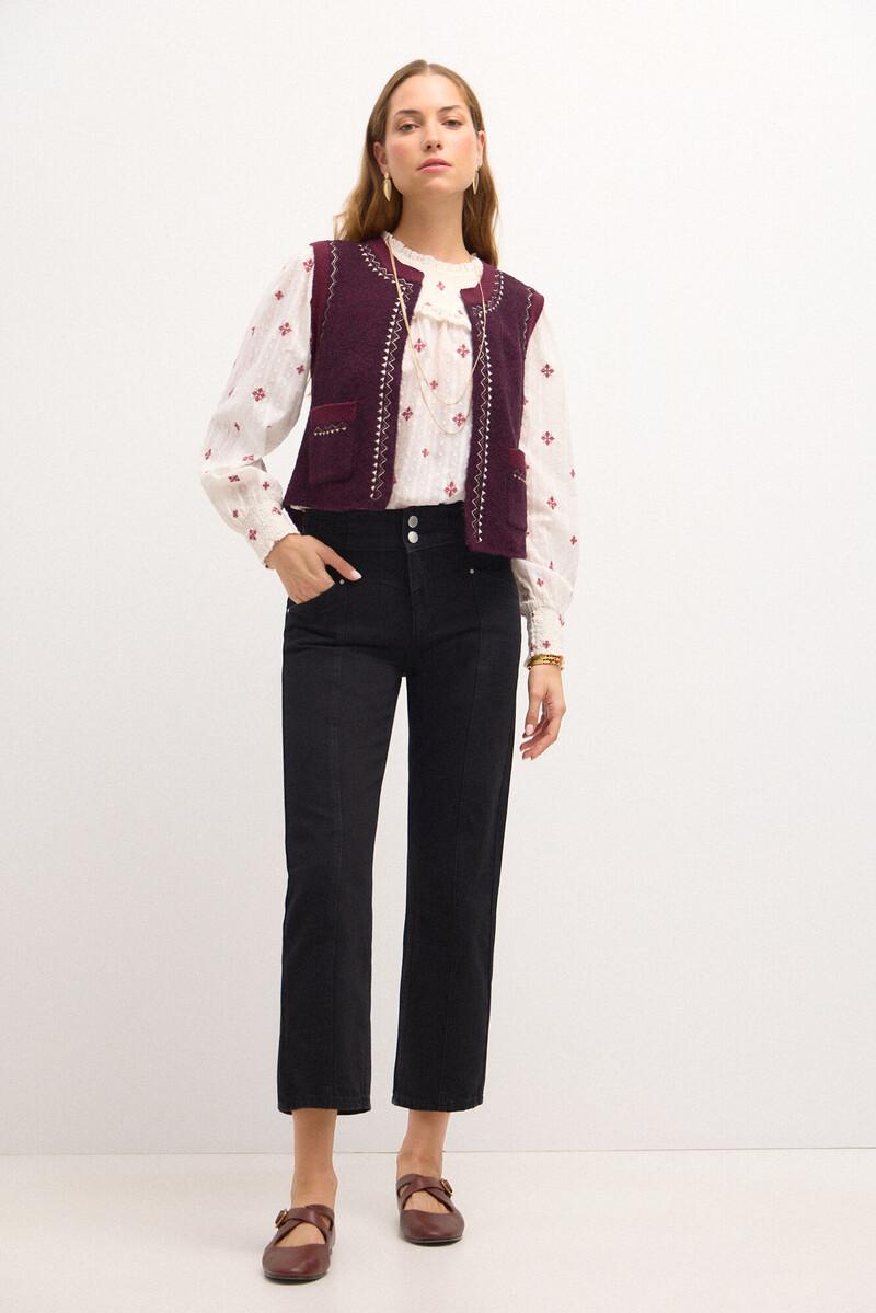 Hoss Intropia Omega. Jeans Rectos Con Cortes | Jeans | Hoss Intropia