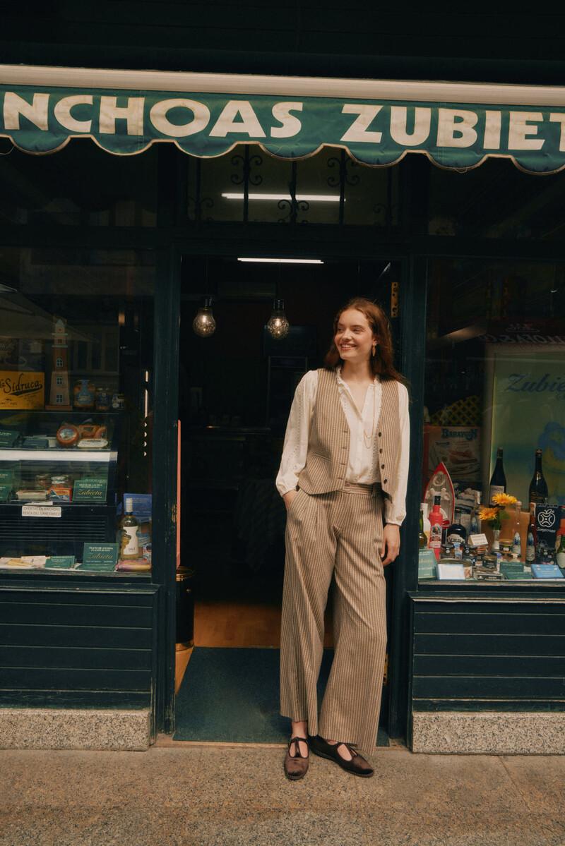 Hoss Intropia Paola. Pantalón Amplio De Rayas | Pantalones De Mujer | Hoss Intropia