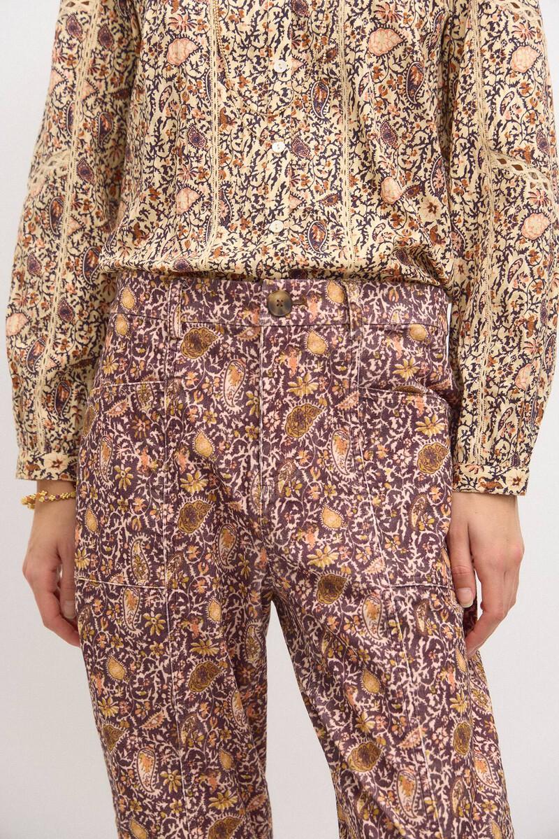 Hoss Intropia Pía. Pantalón De Pana Estampado | Pantalones De Mujer | Hoss Intropia