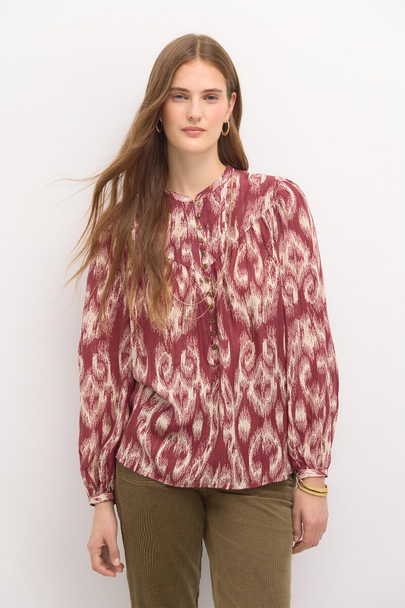 Hoss intropia Rosi. Blusa estampada hilo metalizado. | Blusas y camisas de mujer | Hoss Intropia