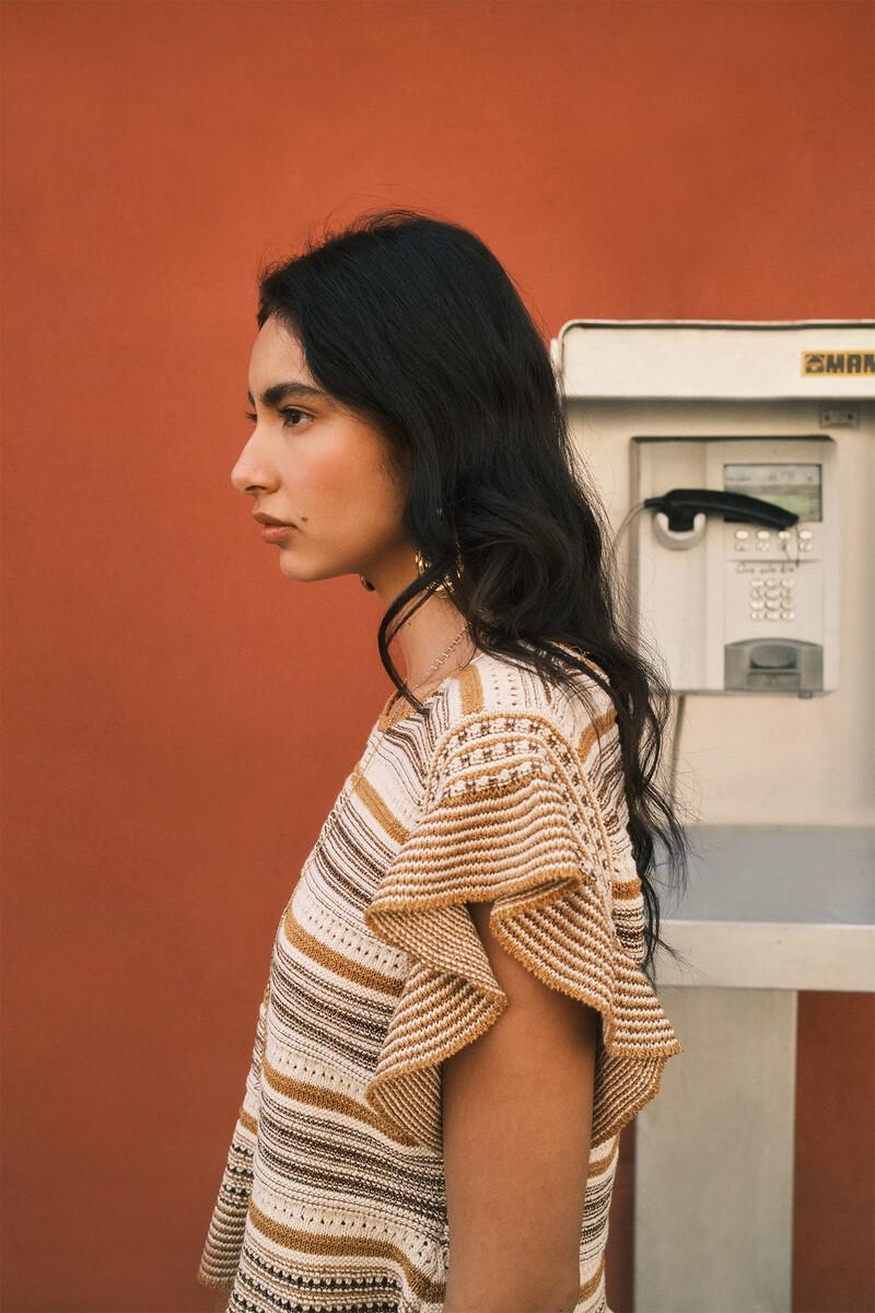 Hoss Intropia Taciana. Jersey Volante | Camisetas Y Tops De Mujer | Hoss Intropia