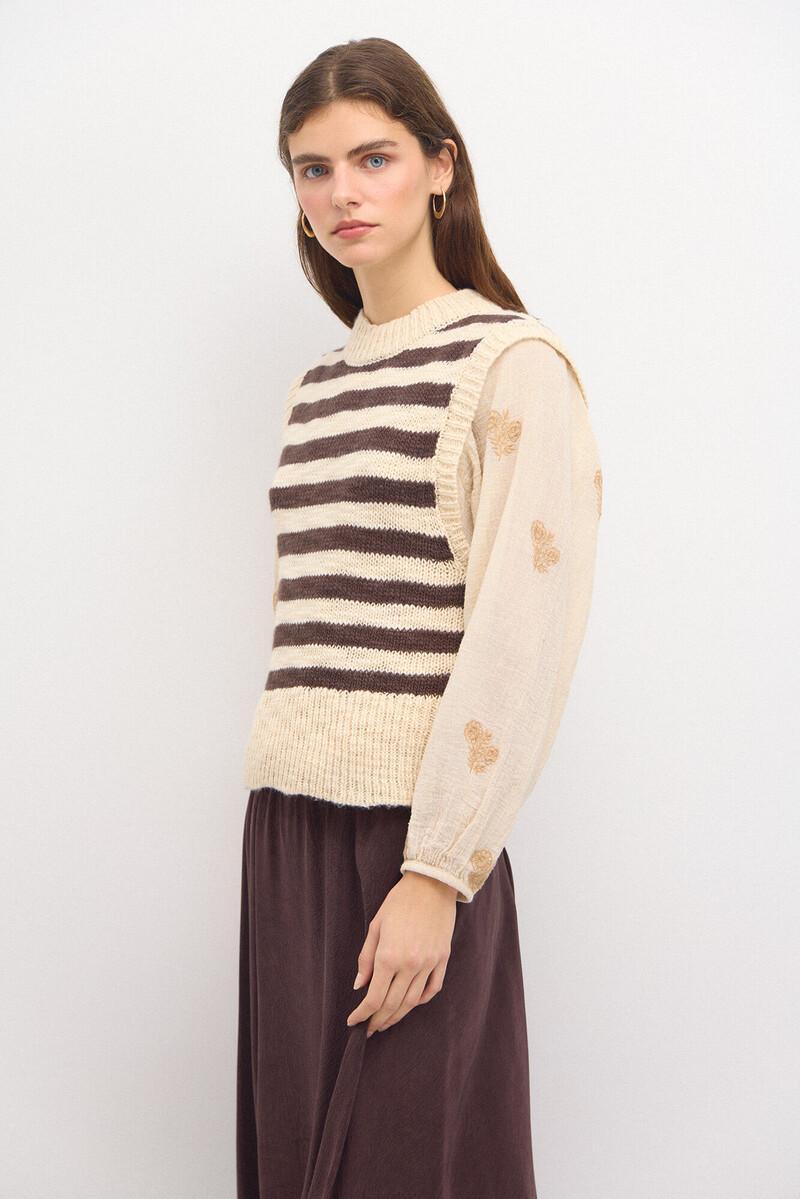 Hoss Intropia Társila. Chaleco De Punto Rayas | Chalecos De Mujer | Hoss Intropia