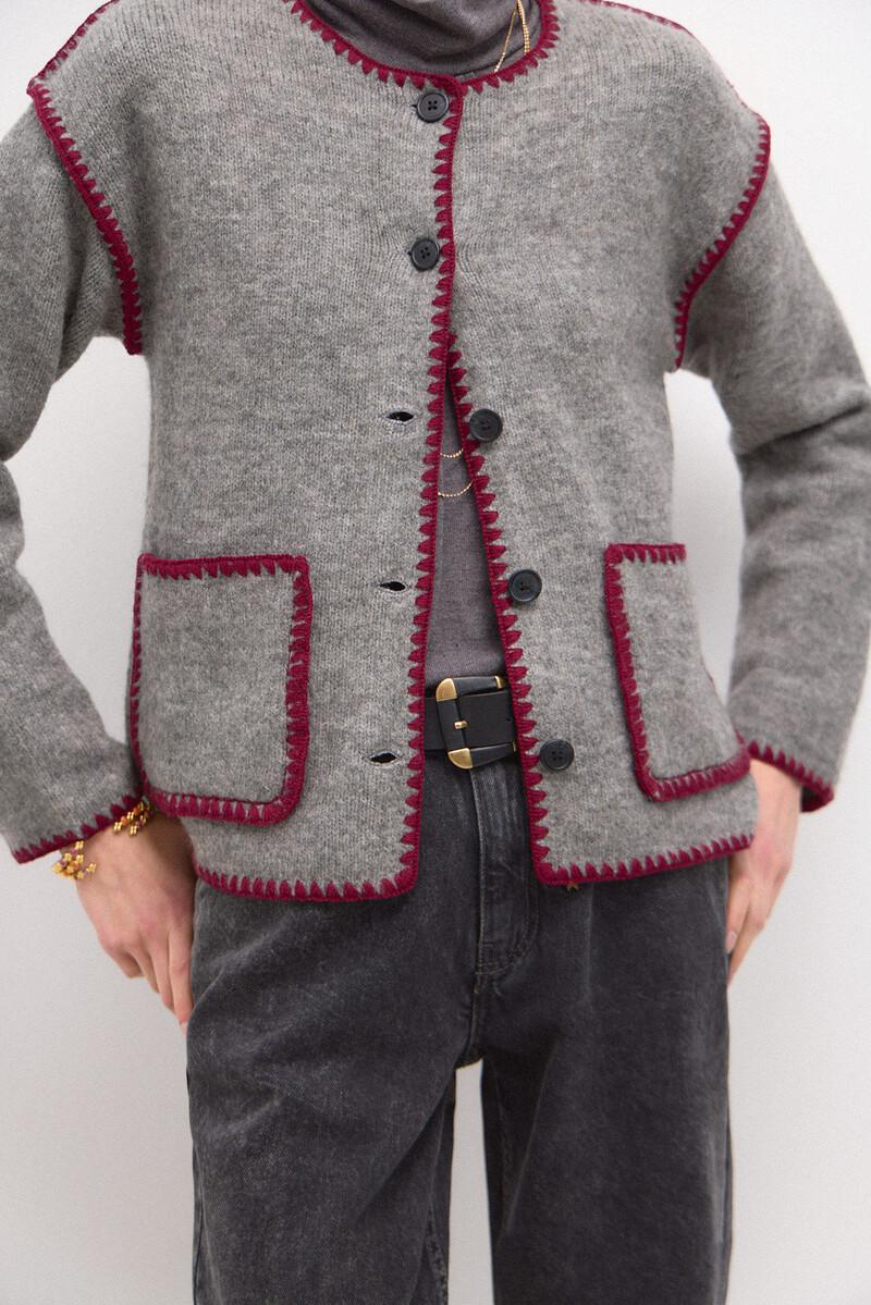 Hoss Intropia Tesira. Chaqueta De Punto Bordada | Cárdigans De Mujer | Hoss Intropia