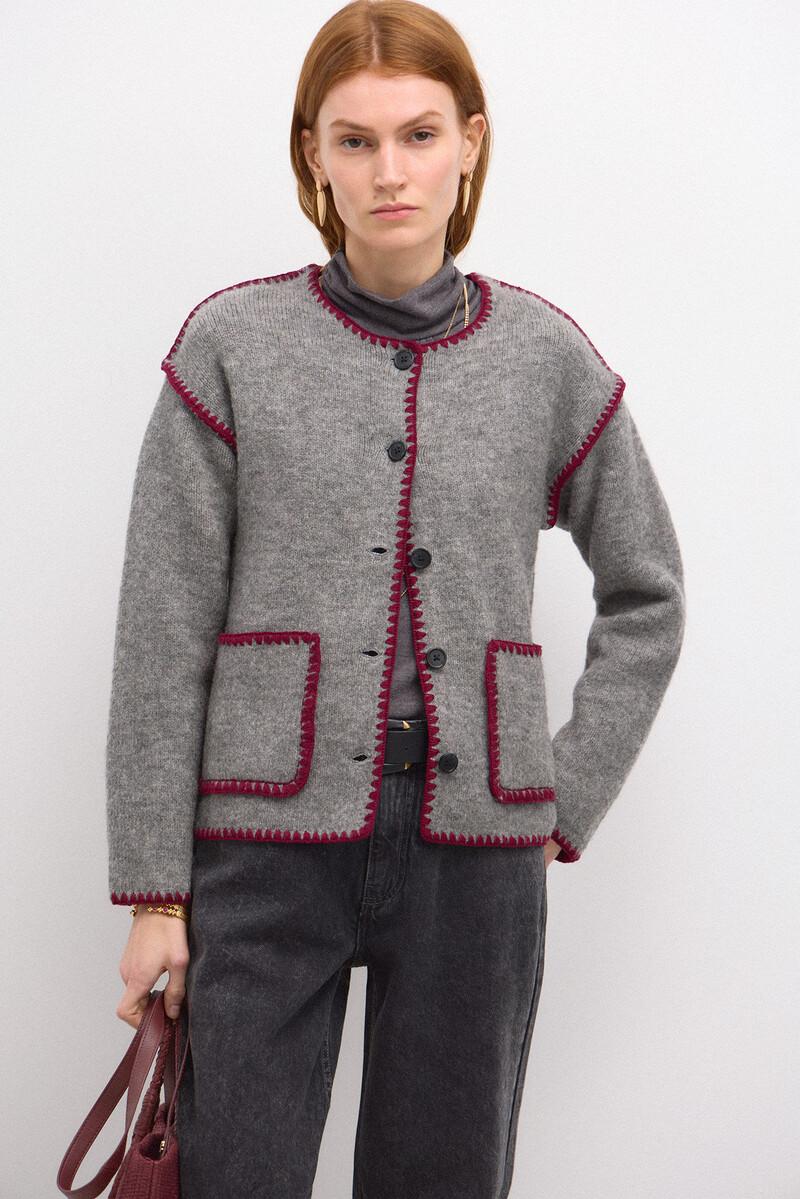 Hoss Intropia Tesira. Chaqueta De Punto Bordada | Cárdigans De Mujer | Hoss Intropia