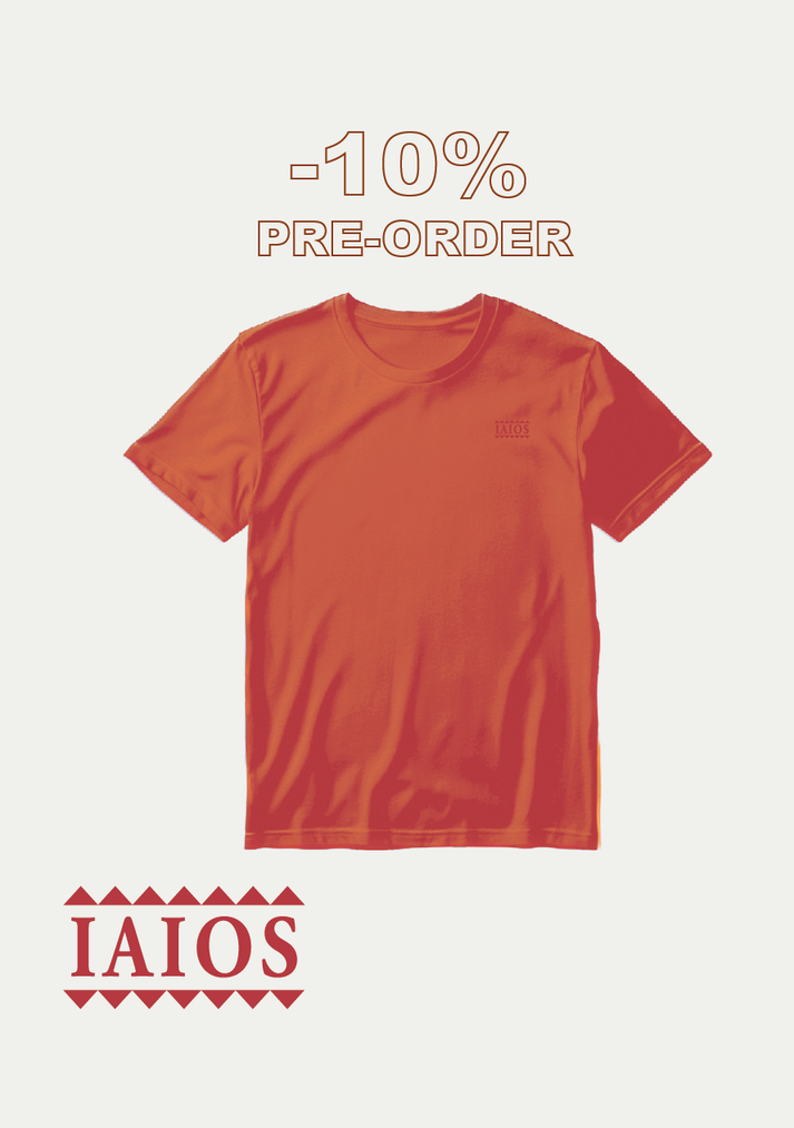 Iaios Camiseta bordado salmón