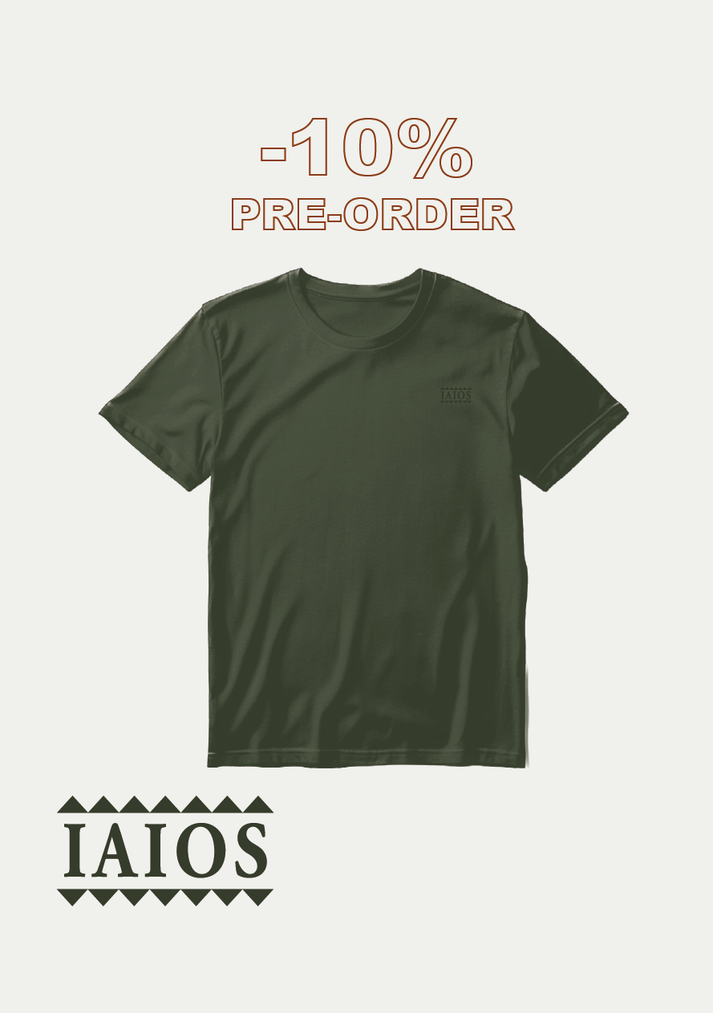 Iaios Camiseta bordado verde