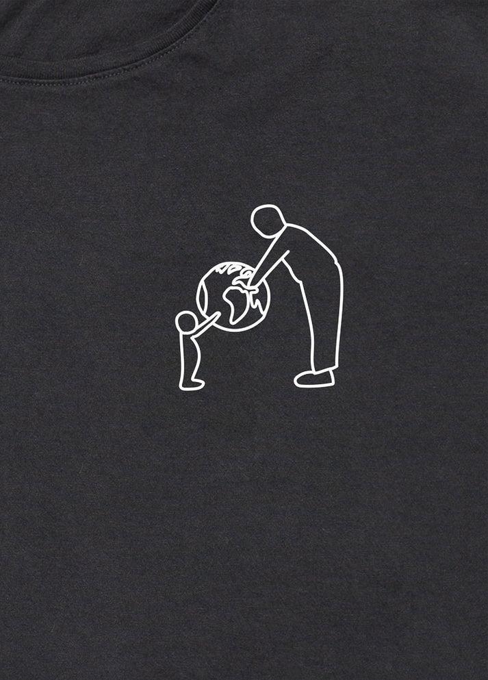 Iaios Camiseta negra - Tierra