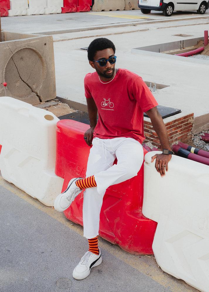 Iaios Camiseta Roja - Ciclista De Pega