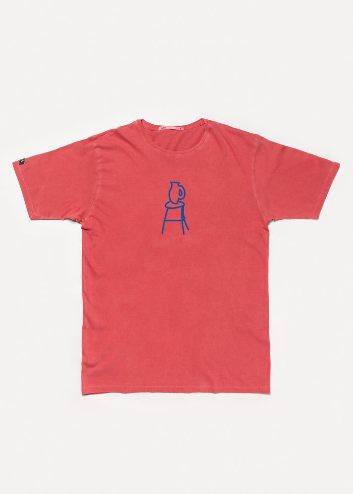 Iaios Camiseta roja - Taburete y jarrón