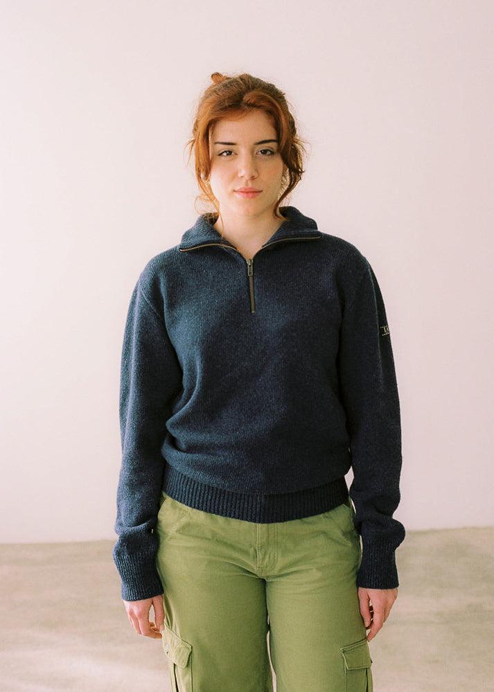 Iaios Jersey Cremallera Azul