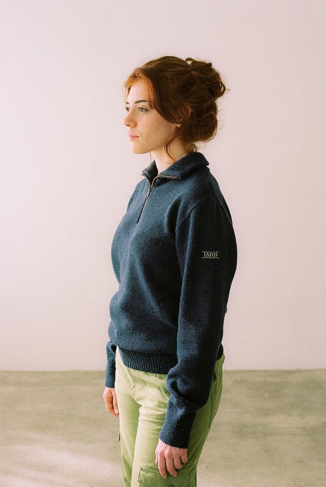 Iaios Jersey Cremallera Azul