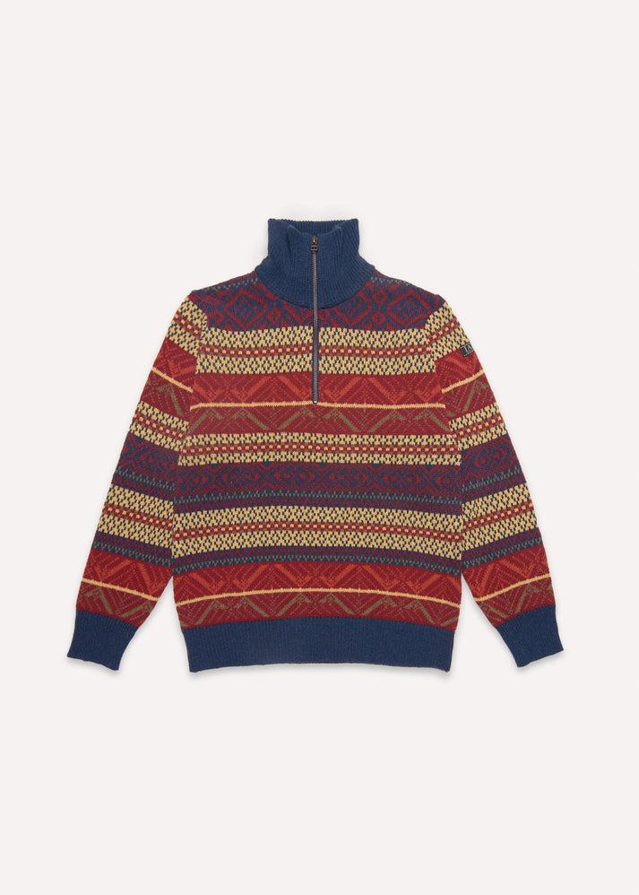 Iaios Jersey cremallera azul