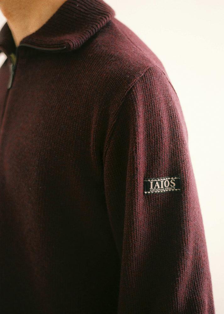 Iaios Jersey Cremallera Granate