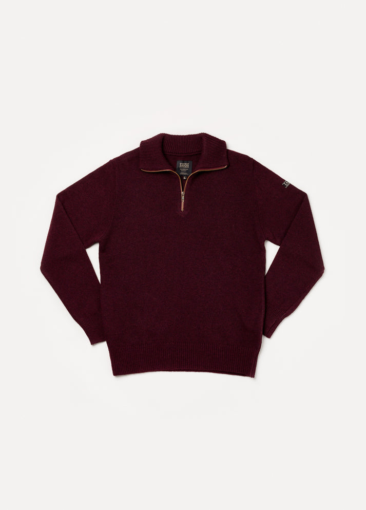 Iaios Jersey cremallera granate