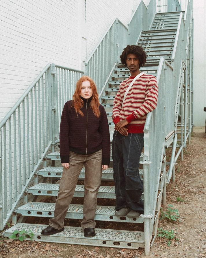 Iaios Jersey Cremallera Jacquard