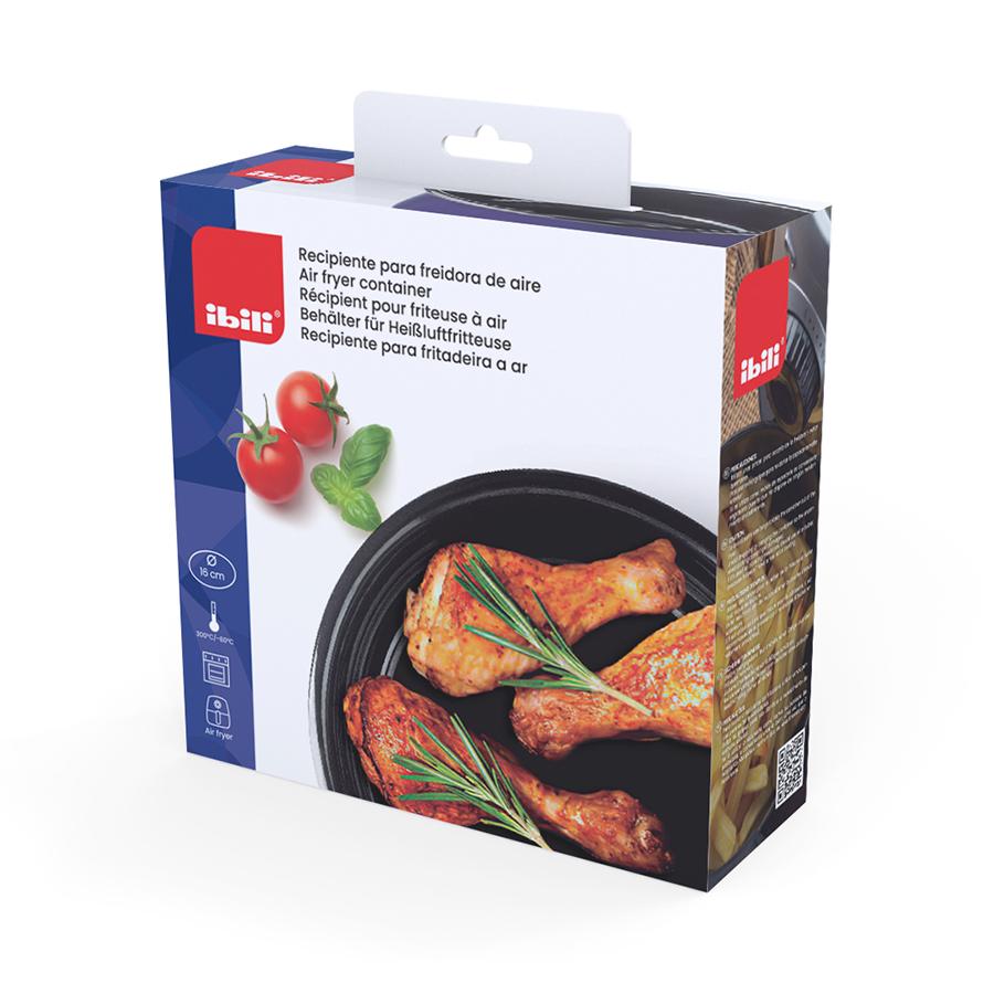 Ibili Recipiente Para Freidora De Aire Acero Esmaltado