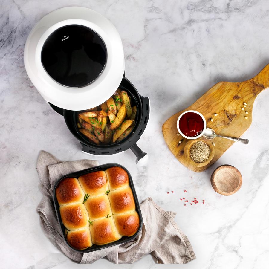 Ibili Recipiente Para Freidora De Aire Silicona Cuadrado