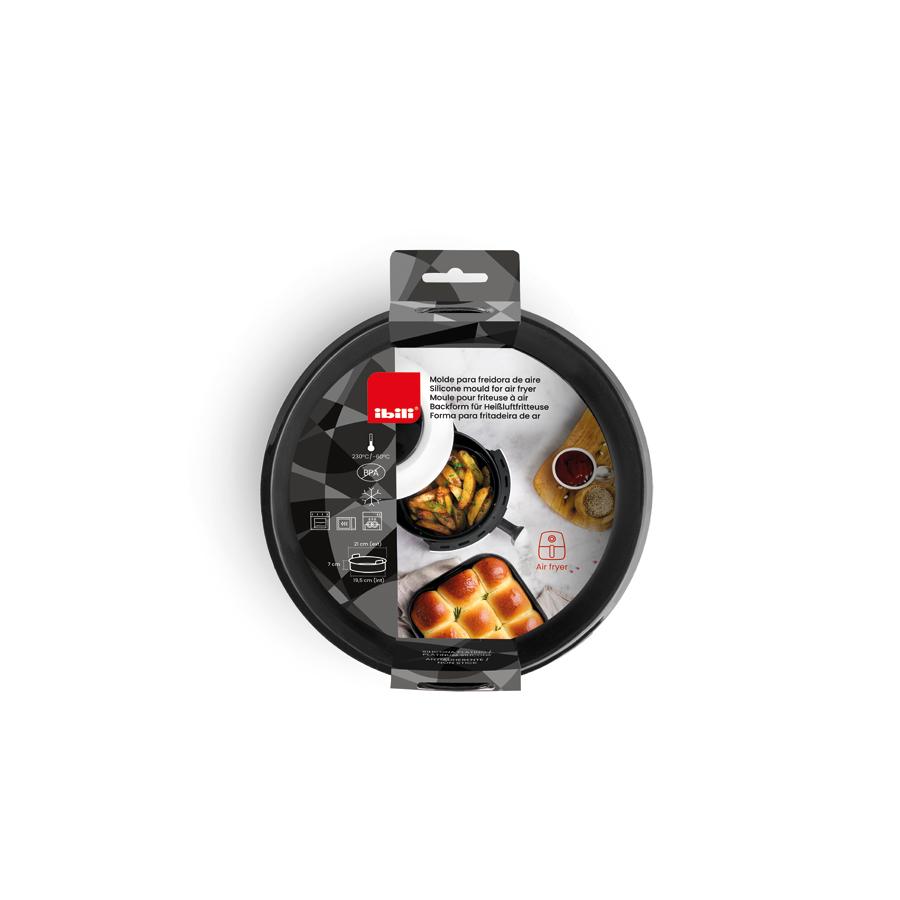 Ibili Recipiente Para Freidora De Aire Silicona Redondo