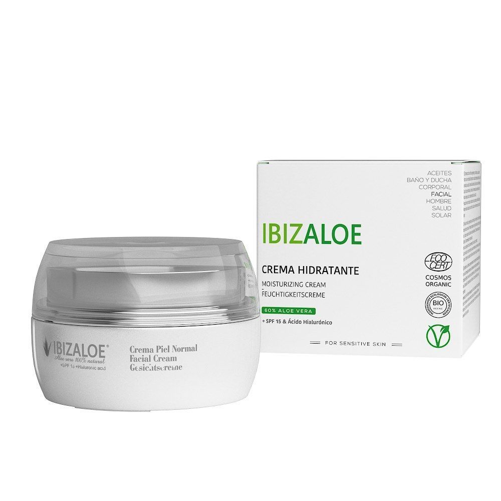 Ibizaloe ▷ Comprar Crema Hidratante Facial SPF 15 con Aloe◁ Ibizaloe