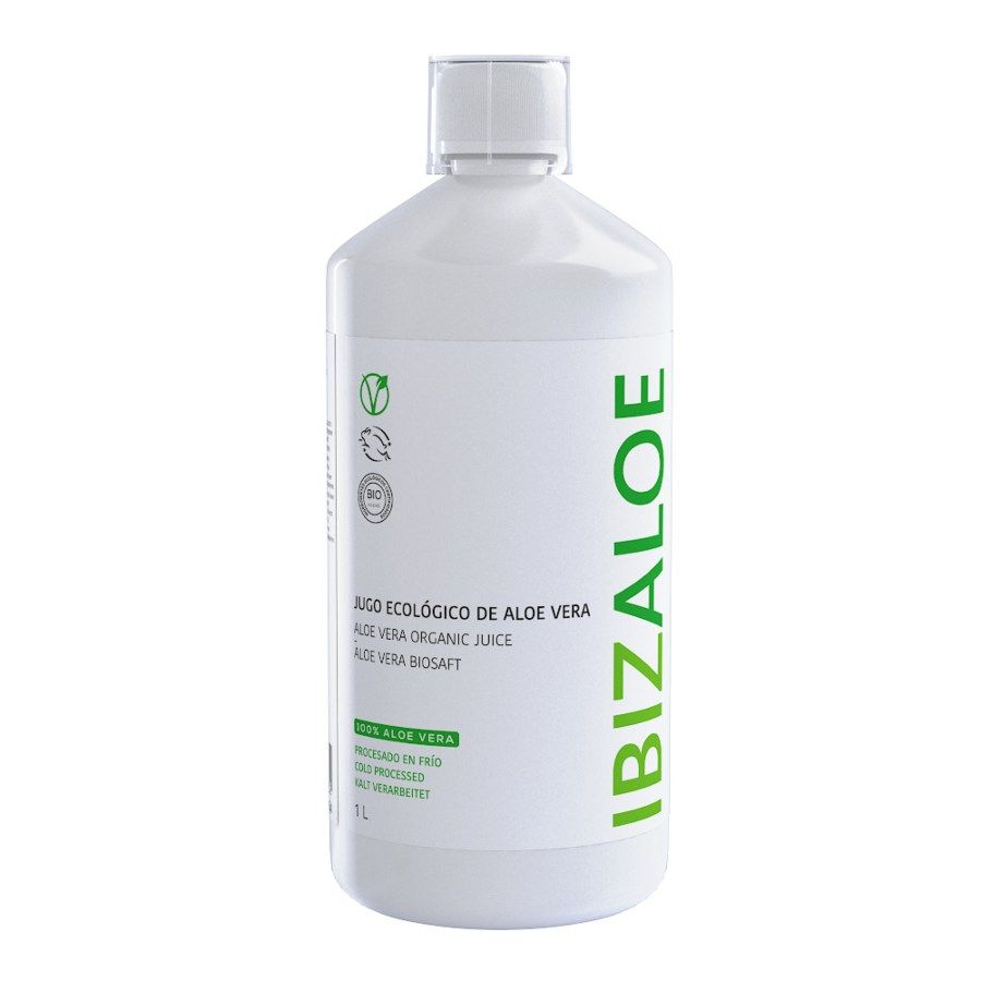 Ibizaloe Comprar Jugo de Aloe Vera 100% Natural 1 litro