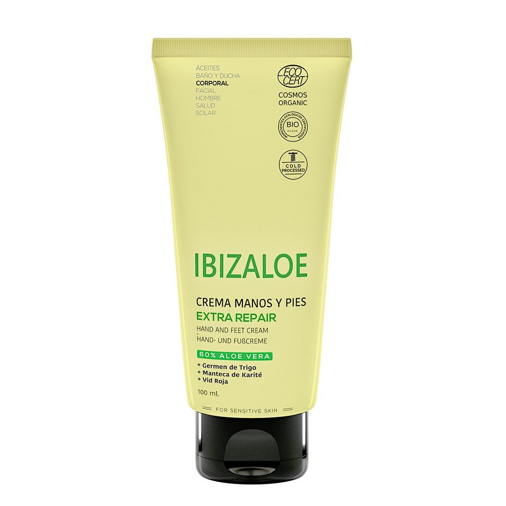 Ibizaloe Crema Aloe Vera de Pies y Manos 100ml▷Comprar en Ibizaloe◁