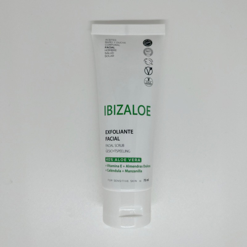 Ibizaloe Exfoliante aloe vera facial 75 ml