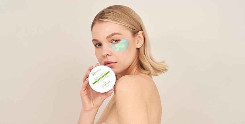 Idc institute Parches de hidrogel con Aloe vera para ojos - IDC Institute
