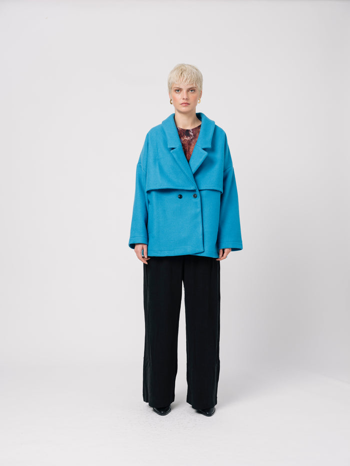 Ifeelnut Eloise Coat Blue – Ifeelnut