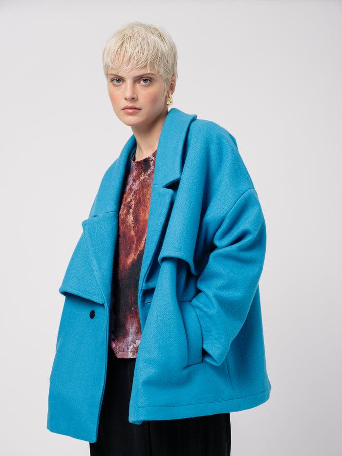 Ifeelnut Eloise Coat Blue – Ifeelnut