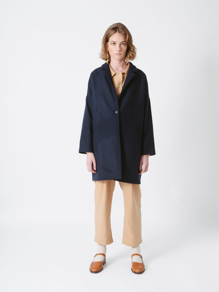 Ifeelnut Gento Coat Navy – Ifeelnut