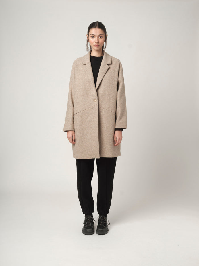 Ifeelnut Gento Coat Stone Grey – Ifeelnut
